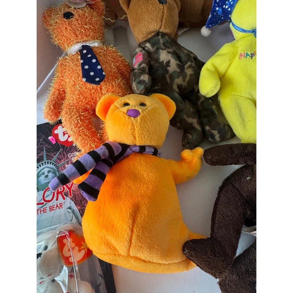 Ty Vintage Beanie‎ Babies Lot 18 Total Bears Glory 10th Anniversary 9lbs Mixed